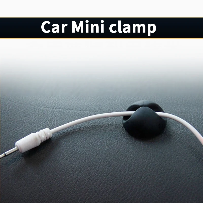 TISHRIC-organizador de cables USB de silicona, enrollador de cables de silicona suave, organizador de cables de escritorio colorido, Clip Protector de Cable - imagen 5