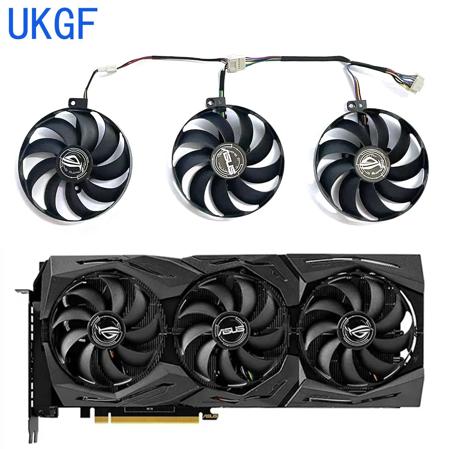 Reemplazo de tarjeta gráfica para ASUS Radeon, ventilador GPU de 88MM, 7 pines, T129215SU, RX5700XT, RX5600XT, 5700, 5700XT, ROG STRIX OC, nuevo