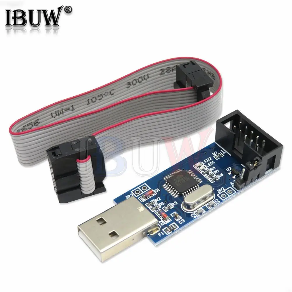 1 Uds USBASP USBISP AVR programador USB ISP USB ASP ATMEGA8 ATMEGA128 soporte Win7 64 STK500 - imagen 2