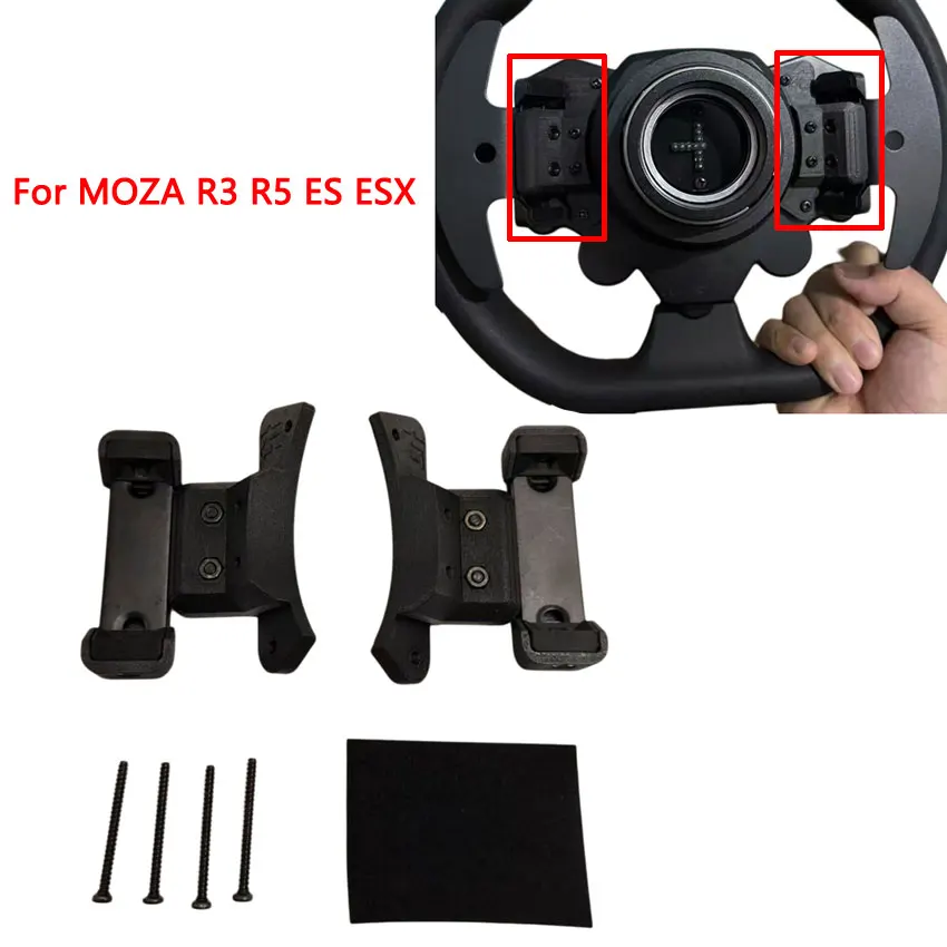 Kit de modificación de Mod de palanca de cambios de paleta magnética de simulador de carreras para MOZA R5 ES/R3 ESX