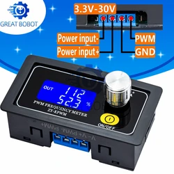 ¡Generador de señal de frecuencia de pulso XY-PWM de sistema dual BS: ciclo de trabajo ajustable! Generador de señales rectangulares de onda cuadrada