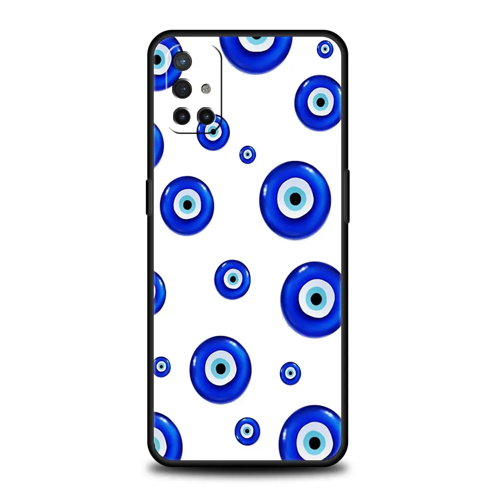 Funda de teléfono Blue Eye Art para OnePlus 12 11 10 9 8 7 7T Pro 12R 10R 9RT 9R 8T Nord N100 N200 N10 2T CE 2 5G cubierta negra suave - imagen 3