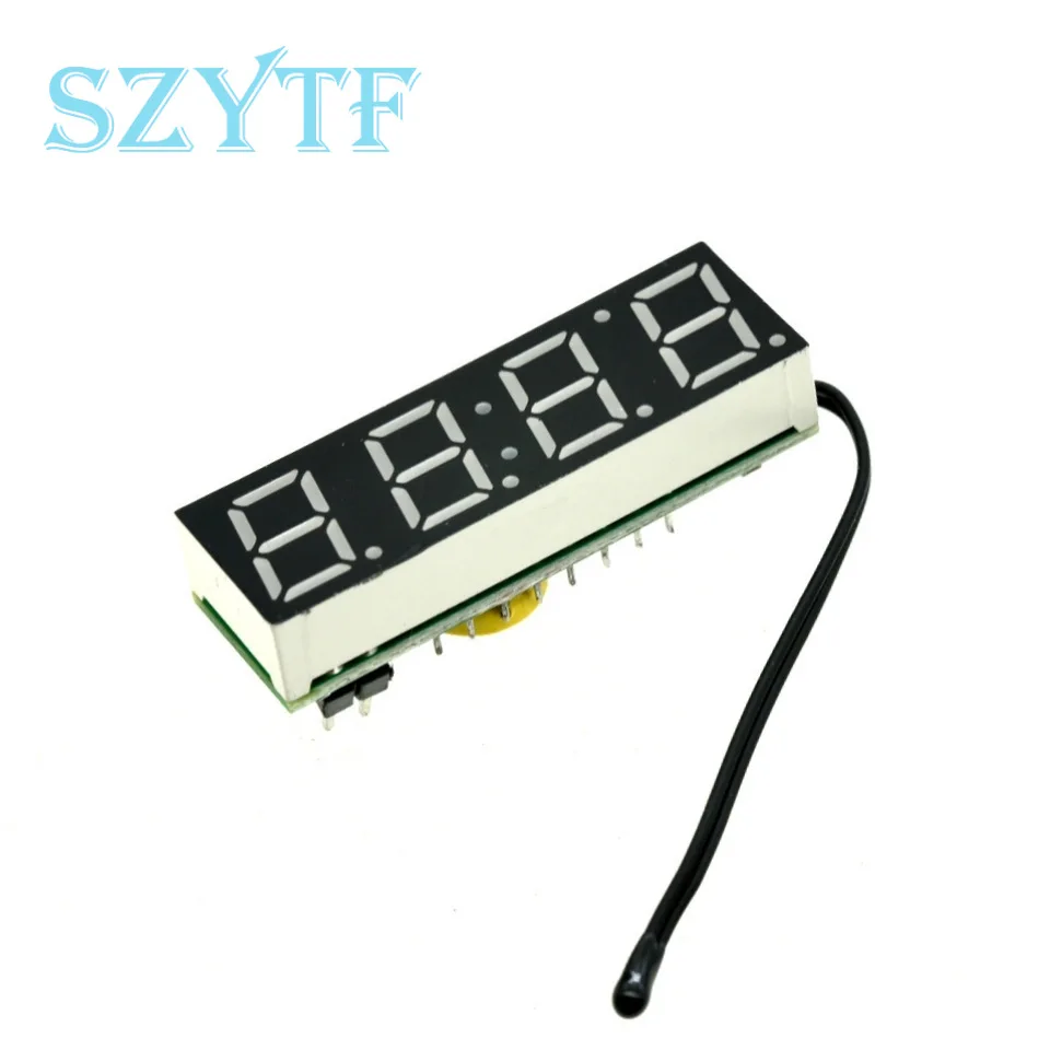 Módulo de voltaje de temperatura de reloj Digital LED RX8025T DIY tiempo/termómetro/voltímetro DC 5-30V para Arduino - imagen 3