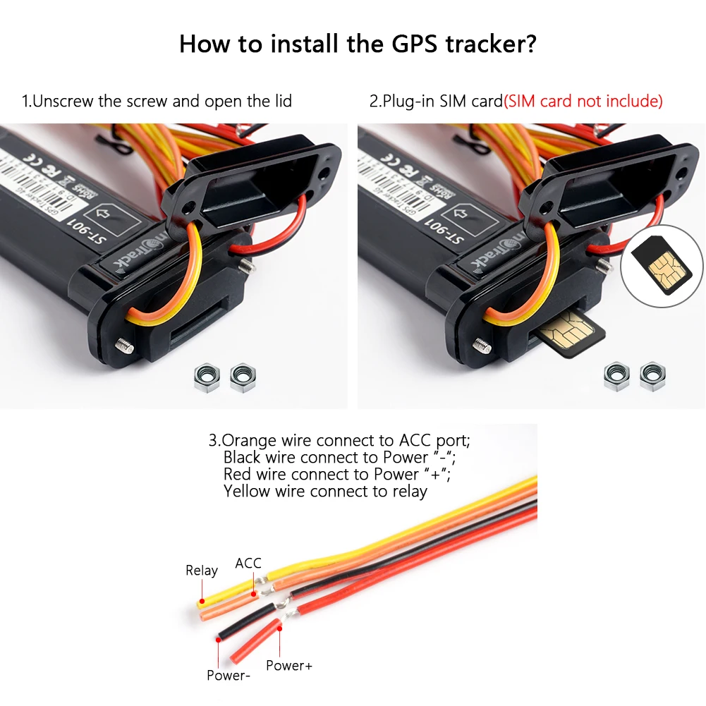 SinoTrack ST-901 Rastreador GPS para Vehículos – Seguimiento En Vivo - imagen 2