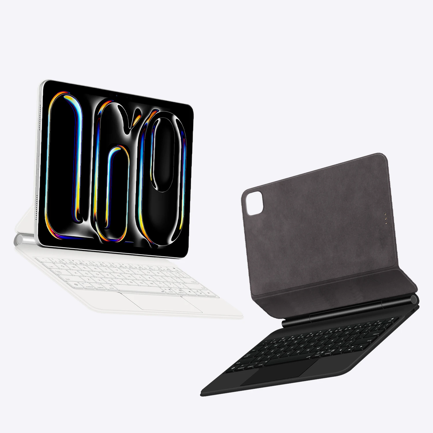 Funda con teclado mágico Smart PIN Plug & Play para iPad Pro M5 11 13 pulgadas 2025 Pro 11 13 M4 2024 carga inversa multitáctil Pogo Pin - imagen 5