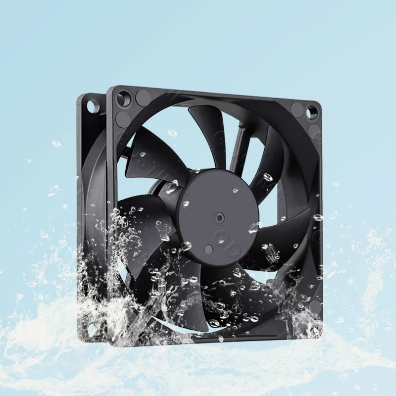 Gdstime DC 12V humidificador ultrasónico Industrial impermeable enfriador de refrigeración 60mm/80mm/120mm ventilador de refrigeración a prueba de agua para exteriores - imagen 3