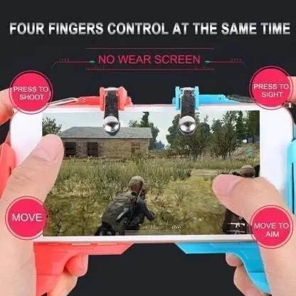 Para AK16 juego Joystick controlador de juego móvil disparadores Free Fire Pubg controlador móvil Compatible con Android IOS IPhone Xr X - imagen 3
