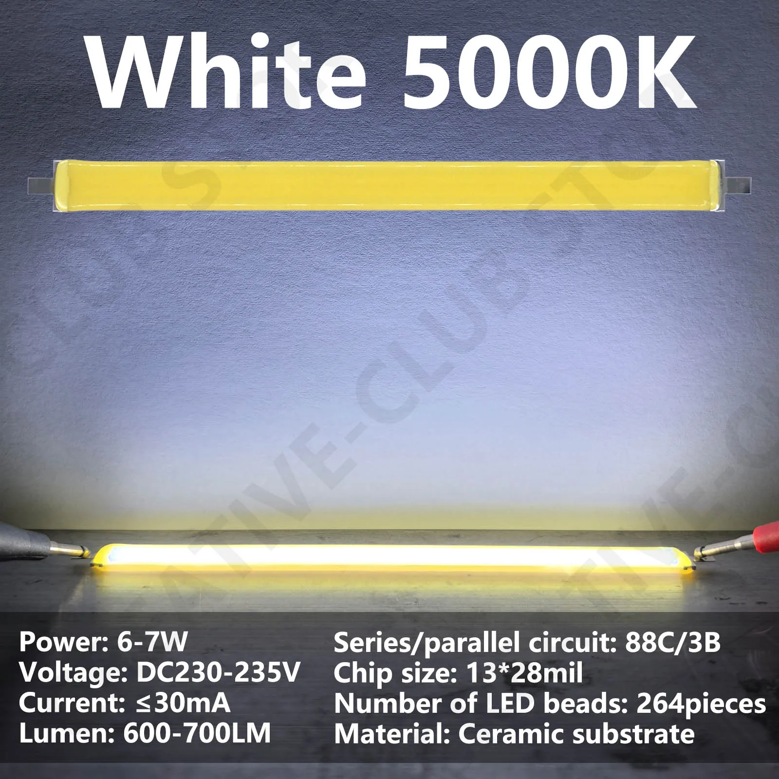 Fuente de luz LED DC230-235V 6-7W lámpara COB de cerámica blanco neutro luces blancas cálidas DIY para módulo de Chip LED bombilla tira tubos de luz - imagen 5