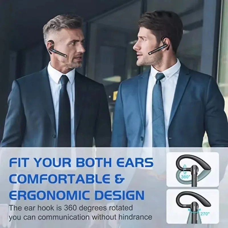 Auriculares inalámbricos Bluetooth con micrófono incorporado para llamadas manos libres y escuchas de música - imagen 3
