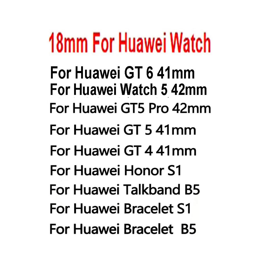 Pulsera de instalación con un solo clic de cuero Pu de 18mm, correa de reloj elegante para mujer para Huawei Watch GT 6 5 4 41mm, accesorios para reloj inteligente - imagen 4