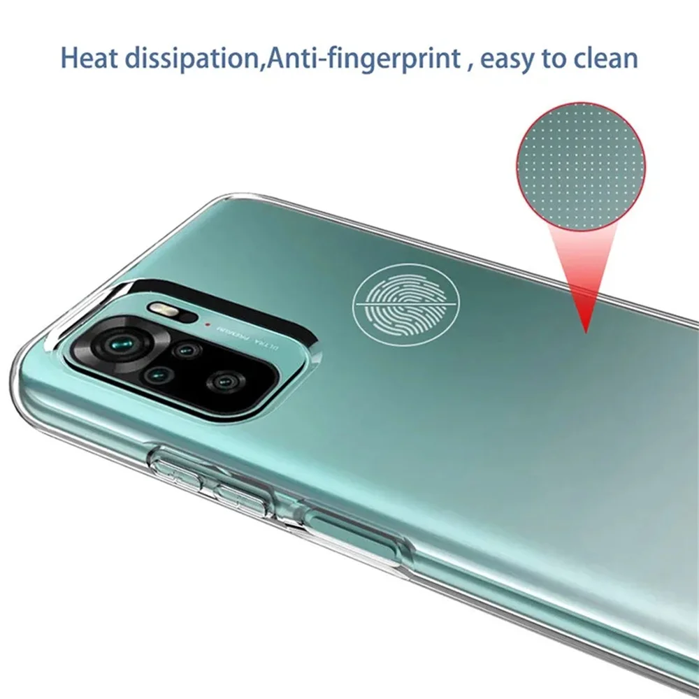 Para Redmi Note 10S Note10 4G 5G funda protectora de cámara funda de silicona ultrafina para Xiaomi Redmi Note 10 Pro funda suave transparente - imagen 4