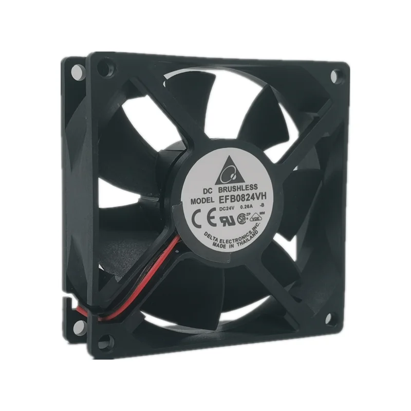 Ventilador de refrigeración, inversor de gran volumen de aire, delta EFB0824VH 8025 24V 0.26A 8cm, nuevo - imagen 2