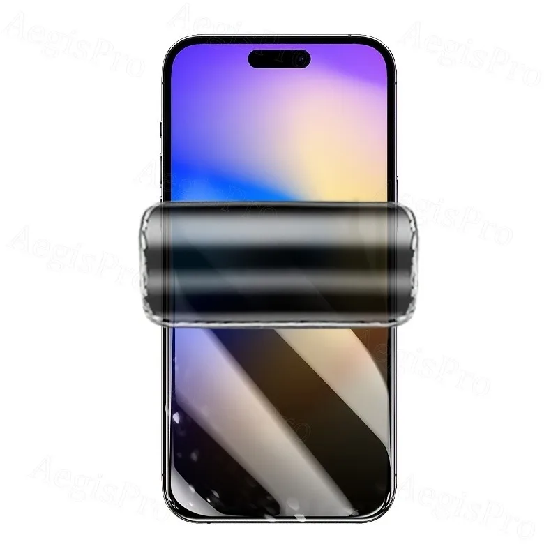 Juego de 4 protectores de pantalla de hidrogel Privacidad diseñados para Iphone 13 a través de 17 que incluyen versiones Pro Max Plus y Air - imagen 4