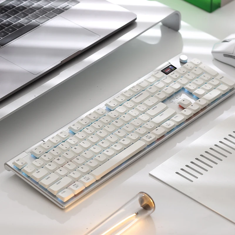 CHERRY MX10.1 Teclado mecánico de perfil bajo Tri-modo inalámbrico RGB interruptor ultrafino Panel de Metal teclado de oficina para juegos regalo - imagen 4