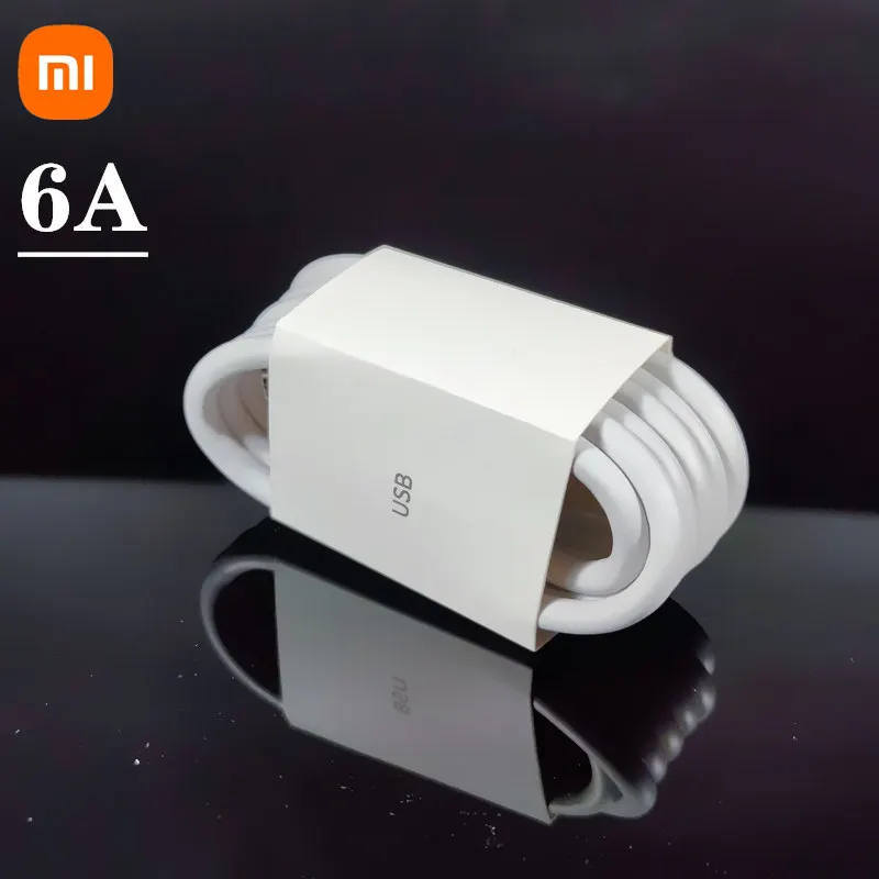 Original Xiaomi 120W 6A Usb tipo C juego Cable de carga rápida codo de 90 grados para Mi 12 11 10 Pro Poco Redmi Note K40 Tipo cargador - imagen 5