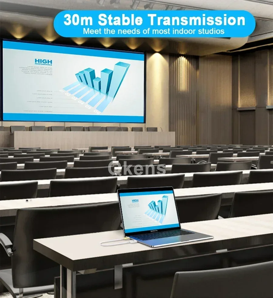 Adaptador de pantalla de transmisión de 30M, Cable extensor HDMI inalámbrico, transmisor de vídeo y receptor, pantalla compartida para cámara, PC a TV - imagen 5