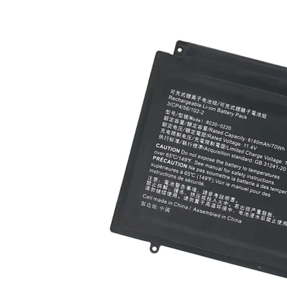 RC30-0220 11,4 V 70Wh 6160mAh batería Original y genuina para ordenador portátil Razer Blade Pro 17 2017 RZ09-0220 RZ09-02202 RZ09-02202E75 - imagen 4