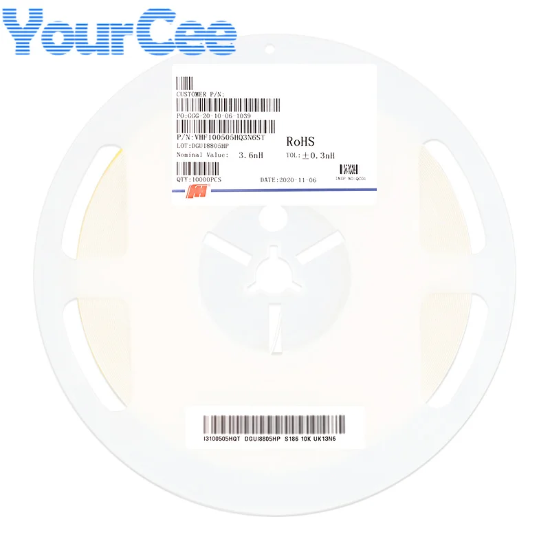 100 Uds 0402 Inductor SMD 5%/0,3nH 250mA/300mA 15nH 10nH 8.2nH 5.1nH 4.7nH 3.9nH 3.6nH 3.3nH 1.5nH 3nH 2.7nH 2.2nH 2nH 1nH - imagen 2