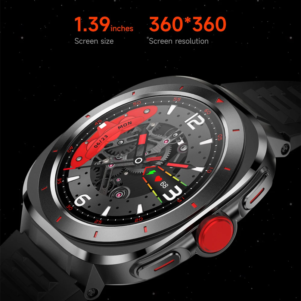 2025 relojes deportivos inteligentes para la salud, frecuencia cardíaca, brújula para exteriores, llamada de diente azul, reloj inteligente resistente al agua 1ATM, pulsera con asistente de voz - imagen 3