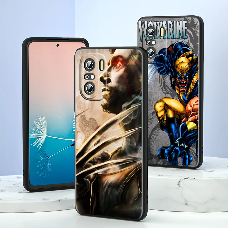 Marvel Mutant Wolverine para Xiaomi Redmi Note 13, 12, 11E, 11S, 11T, 10, 10S, 9, 9S Pro Plus, 4G, 5G, funda negra para teléfono - imagen 3