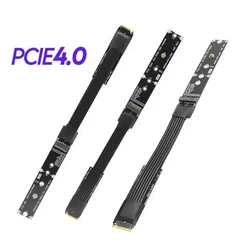 ADT M.2 para NVMe SSD Cable de extensión de cinta tarjeta elevadora de unidad sólida Gen 4,0 M.2 a pci-express 4,0 X4 PCIE 64G/bps extensor de llave M