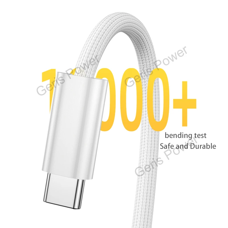 Cable de carga rápida para ordenador portátil de 100W para Macbook Air Pro USB C tipo C a adaptador de enchufe magnético para Magsaf * 1 2 - imagen 5