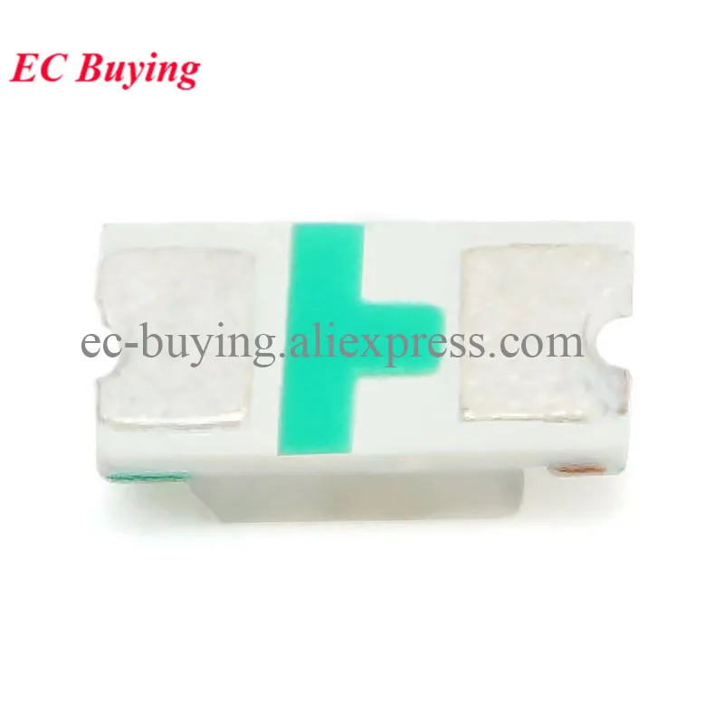 Diodo emisor de luz LED transparente de alto brillo, 100 piezas, 0603 SMD, naranja, rojo, amarillo, verde, blanco, Azul, Morado, Rosa - imagen 4