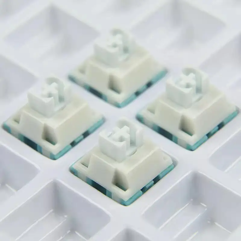 TTC interruptor lineal blanco Cool breeze, 5 pines, resorte chapado en oro para Teclado mecánico de juegos, interruptores MX, prelubricación PA66 - imagen 5