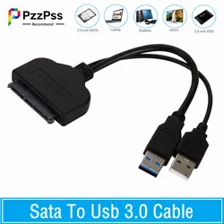 Cable Adaptador USB SATA 3 a USB 3.0 – Disco SSD HDD 2.5"