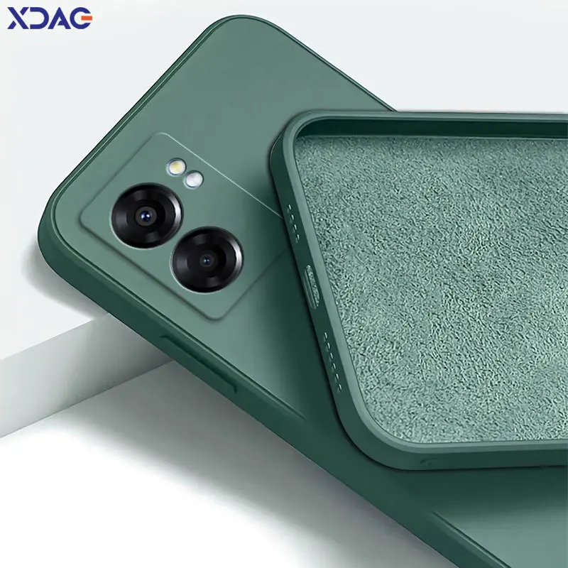 Funda cuadrada de silicona líquida para OPPO A56s A57 A77 K10 Realme V23 V23i Q5i Narzo 50 OnePlus Nord N300 5G, carcasa suave para teléfono - imagen 3