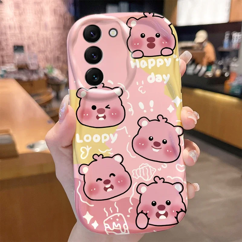 Funda Loopy Wave para Samsung Galaxy S25 S24 S23 S22 S21 Ultra Plus S20 FE A73 A72 A71 A56 A55 A54 5G A52 A52S A51 4G - imagen 4