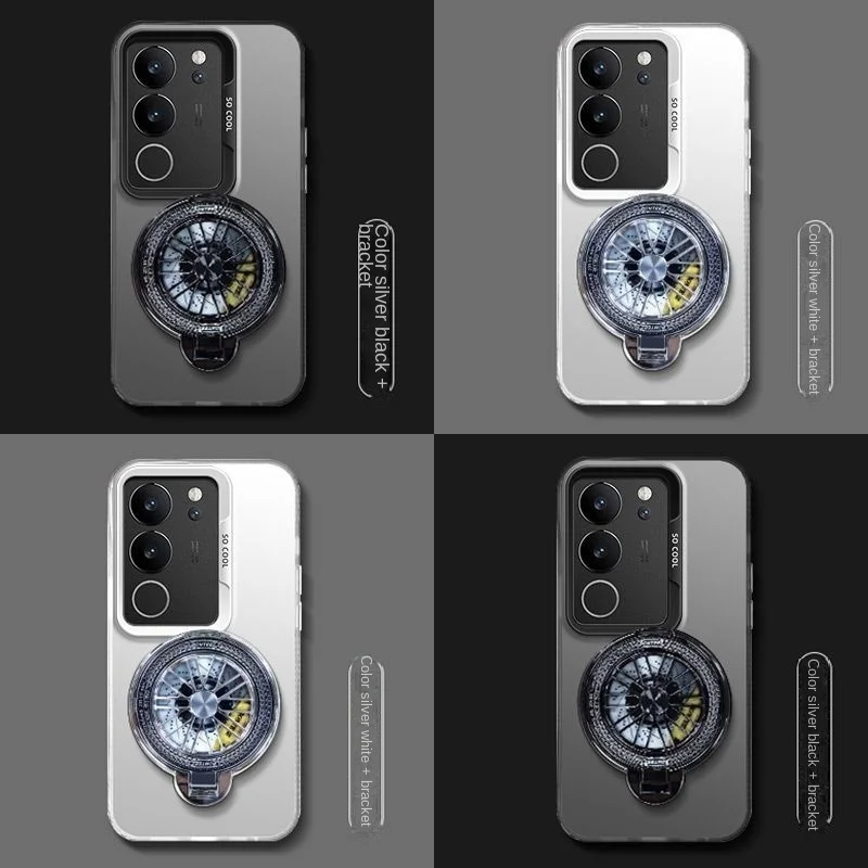 Funda para Realme c75 4G 15 neo 7 gt7 pro 6, funda de cuero de lujo con soporte magnético magsafe para Realme C75, parachoques a prueba de golpes - imagen 2