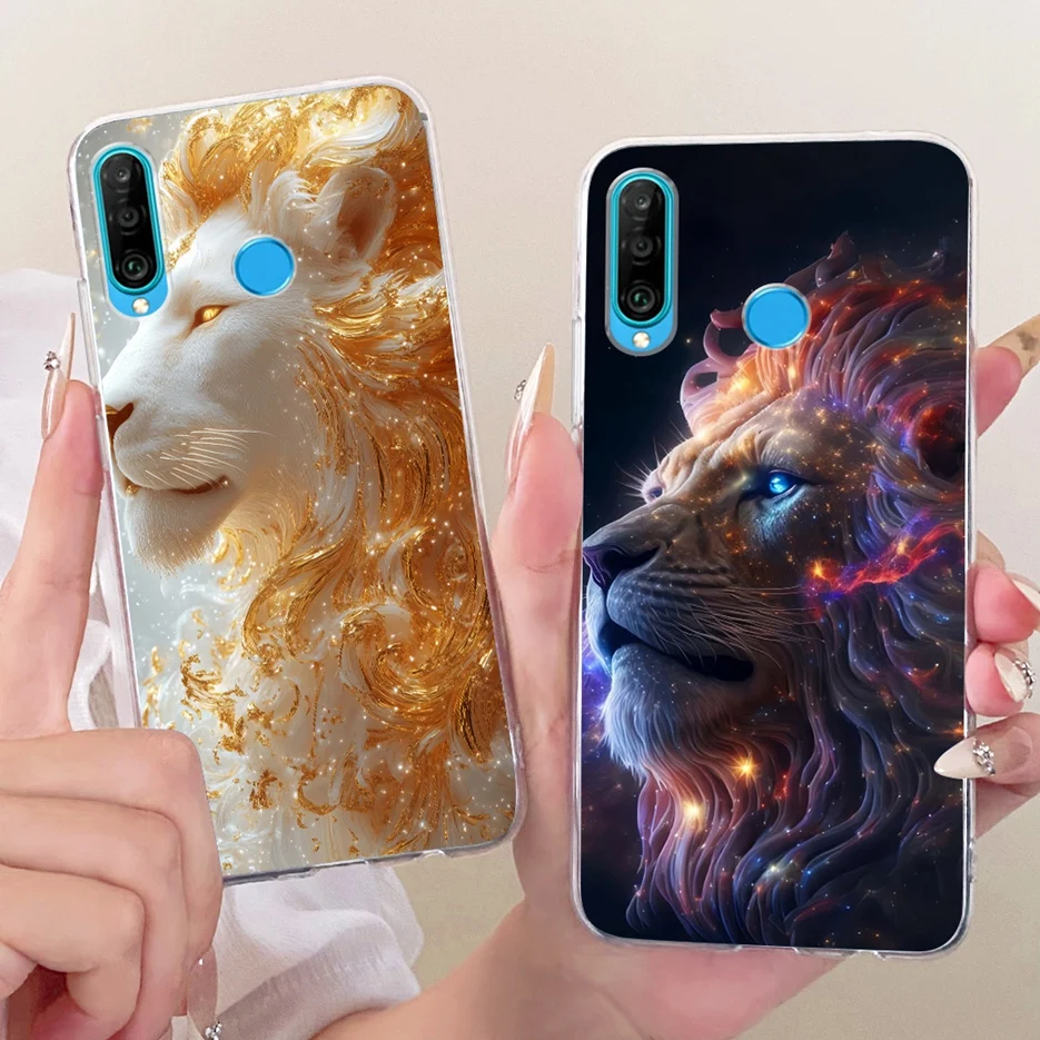Para Huawei P30 Lite funda de lujo con diseño de árbol de mariposa cubierta pintada suave funda de teléfono delgada para Huawei Nova 4E Nova4E P30Lite Fundas Coque - imagen 3