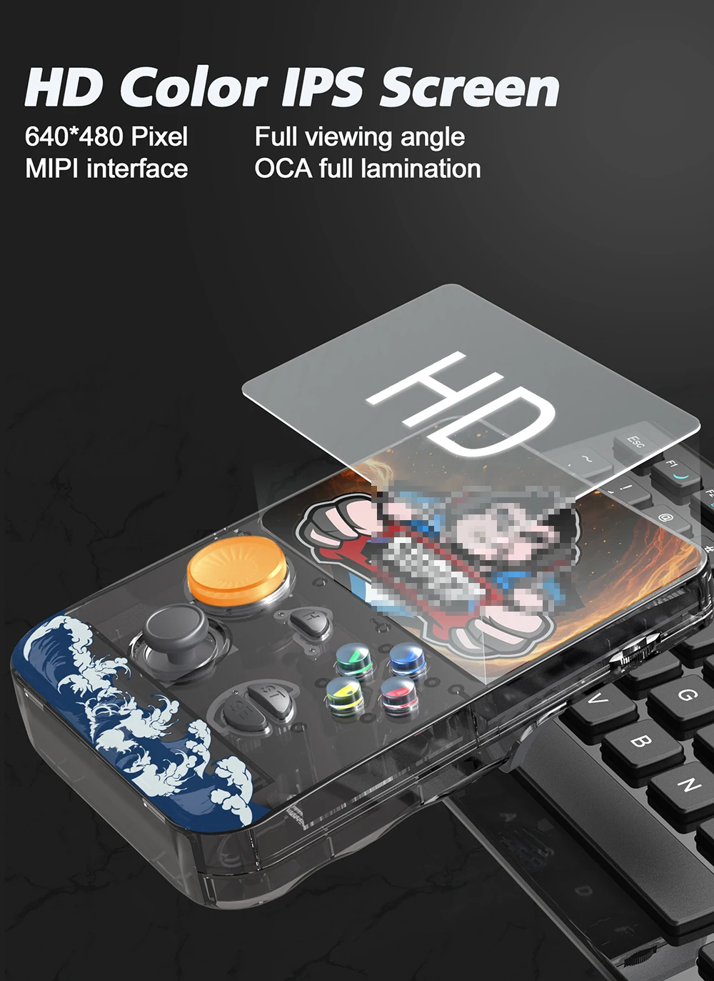 Última consola de juegos portátil con pantalla IPS HD de 3,5 pulgadas y Joystick liso 3D, memoria grande y compatible con tarjeta de memoria TF R36S Plus - imagen 3