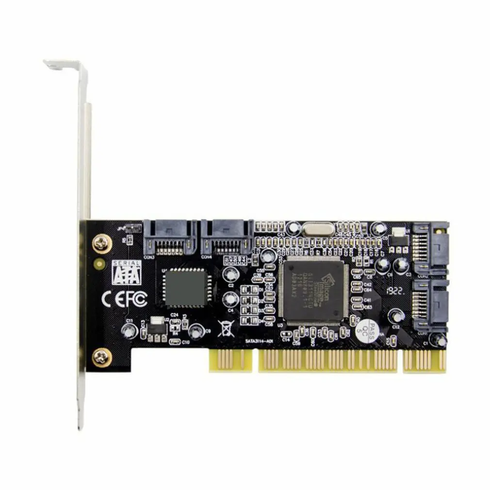 Tarjeta de expansión PCI, 4 puertos SATA Sil3114, Chipset, tarjeta de conversión RAID Sata, tarjeta de conversión PCI a SATA, venta al por mayor - imagen 2