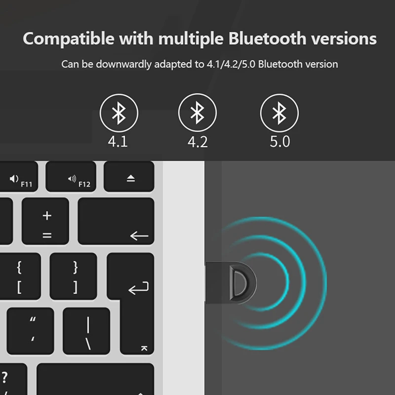 Adaptador USB Bluetooth 5,1 para ratón inalámbrico, receptor de Audio y música, transmisor Bluetooth 5,0, 1 unidad - imagen 5