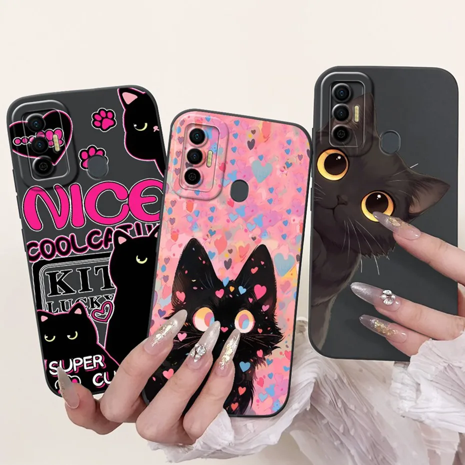 Para Tecno Spark 7T 7 Pro 7P funda protectora de teléfono para Tecno Spark7 7 T 7P 7Pro encantador patrón fundas de gelatina de silicona suave - imagen 5