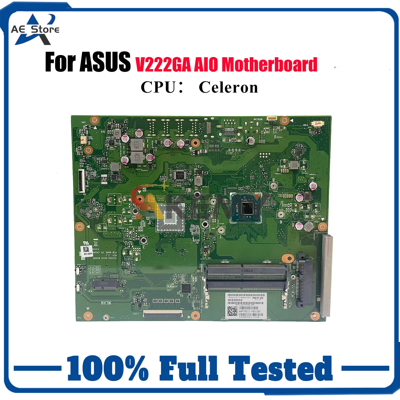 Placa base V222GA para ASUS Vivo AiO V222GB V222GA V222G con CPU Celeron 100% pruebas OK envío rápido alta calidad