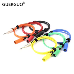 Cable de Audio estéreo a XLR macho de 0,3 ", 6,5 M-15M, 1/4mm, dos núcleos, XLR, micrófono equilibrado, mezclador, altavoz, 1 unidad