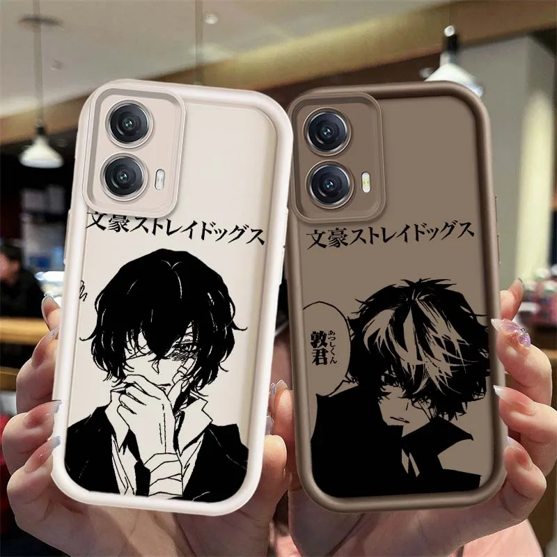 Anime Bungo Stray Dogs para Motorola Edge 50 60 G30 G20 G10 G05 G04s E30 E32 E14 Stylus Fusion Pro Eye escalera funda de teléfono