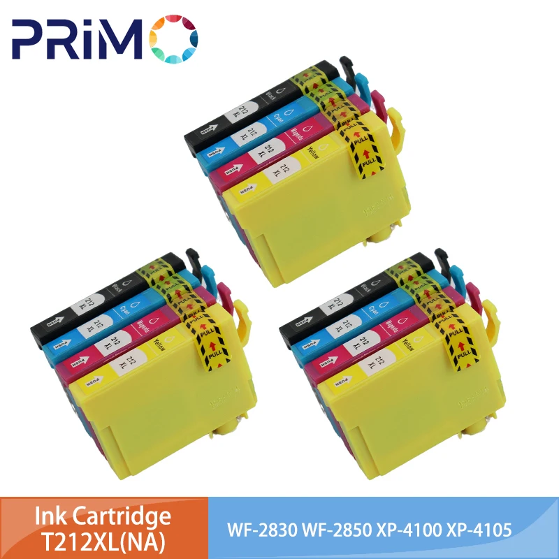 Cartucho de tinta North America 212 XL 212XL T212XL T212 para Epson WorkForce WF-2830 WF-2850 Expression home XP-4100 XP-4105