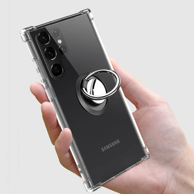 s25 s24 s23 ultra Fundas para samsung s22 ultra carcasa para s23 fe s21 s22 s 24 + plus ultra samsung galaxy s25 ultra funda anillo samsung s23 - imagen 2