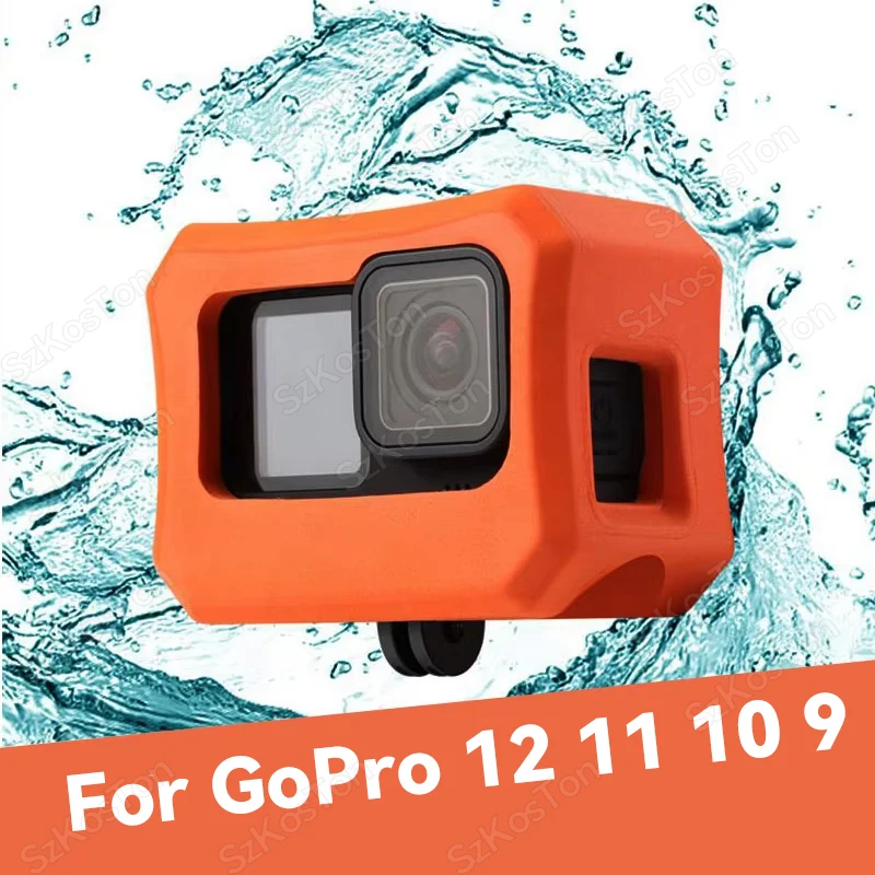 Funda flotante para GoPro Hero 12 11 10 / Hero 9, funda carcasa flotante para cámara, accesorio flotante antisink para Gopro 11