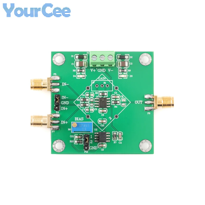 Placa de amplificación de voltaje Micro señal AD8421, módulo amplificador de instrumento de precisión única, tipo AD8429 AD620 AD623 INA114 - imagen 5