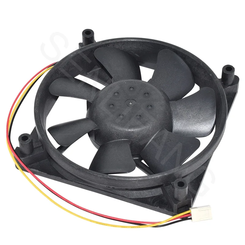 SCUDM12B4P ventilador de 12CM, 12V, 0.38A, 4,5 W, 3 líneas, 120x120x25MM, refrigeración cuadrada, nuevo - imagen 2