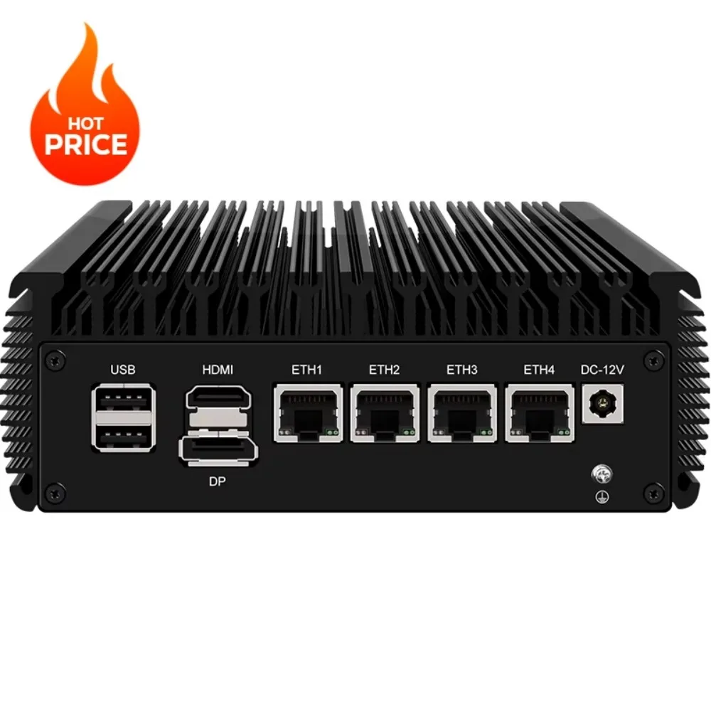 Nuevo N5105 N6005 2,5G Mini enrutador suave Celeron Quad Core 2 * DDR4 NVMe SSD 4 Intel i226 Nics TPM HDMI2.0 DP enrutador