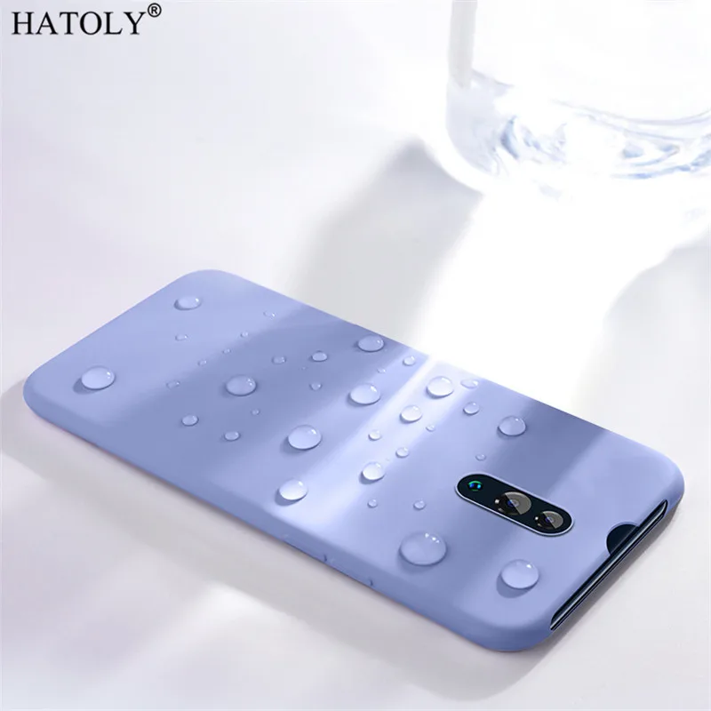Para OPPO Reno Funda para OPPO Reno Funda trasera de lujo de silicona líquida Color sólido Funda protectora de teléfono para OPPO Reno Bumper - imagen 5