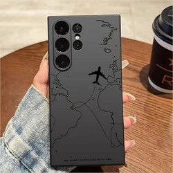 Funda Desian Samsung Galaxy A – Diseño Ruta de Avión Antigolpes