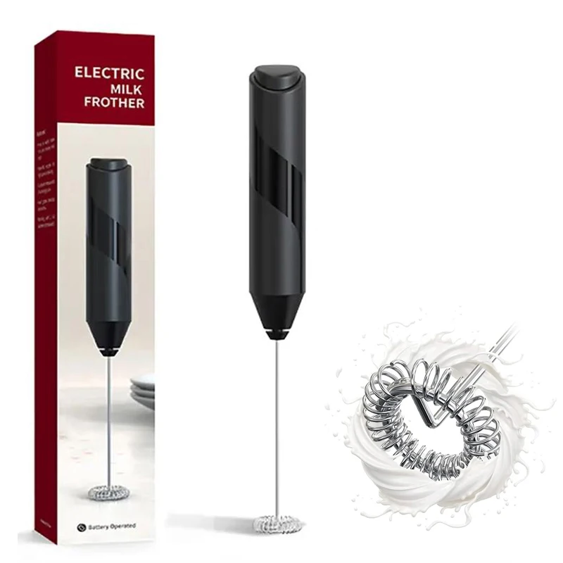 Espumador de leche eléctrico, batidor de café, Mini vaporizador con mango, agitador, máquina de capuchino, herramientas de cocina, mezcla de batidos de huevo