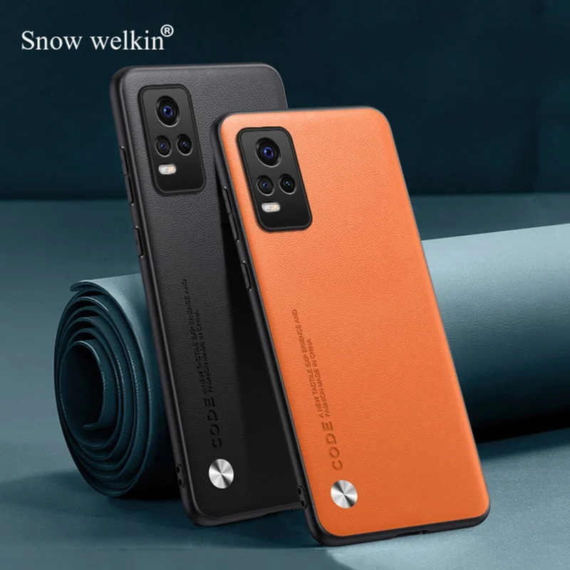 Funda de cuero PU de lujo para Vivo V21, V21S, V21E, funda de silicona a prueba de golpes para Vivo V20 SE 2021, fundas de teléfono - imagen 2